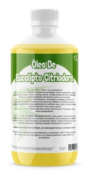 Imagem de Óleo De Eucalipto Citriodora 100% Puro Natural 1 Litro