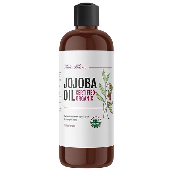 Imagem de Óleo de jojoba Kate Blanc Cosmetics 100% puro orgânico 473 ml