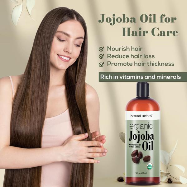 Imagem de Óleo de Jojoba Orgânico Carrier Oil Natural Riches 473ml