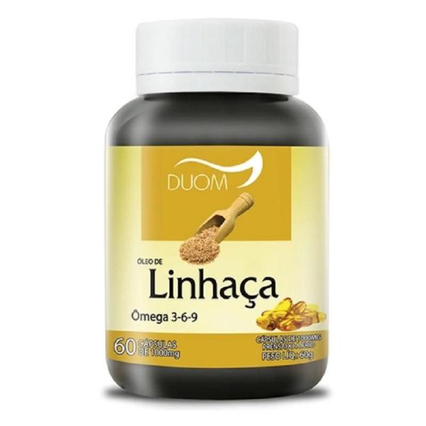 Imagem de Óleo de Linhaça 1000mg 60 Capsulas Duom Suplemento Alimentar