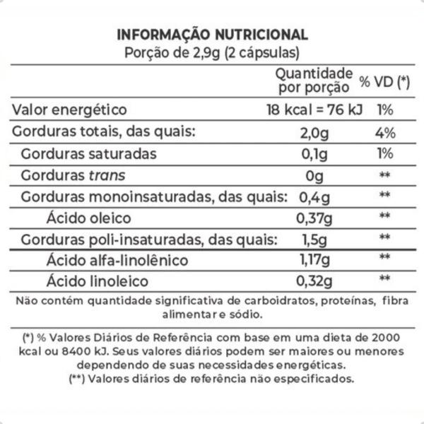 Imagem de Óleo de Linhaça 1450mg 120 Capsulas New Nutrition