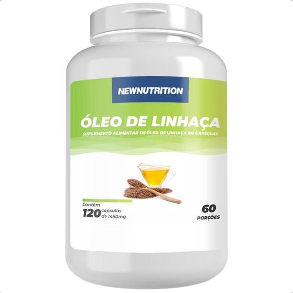 Imagem de Óleo de Linhaça 1450mg 120 Capsulas New Nutrition