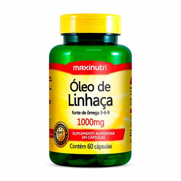 Imagem de Óleo de Linhaca 60 Capsulas 1000mg Maxinutri