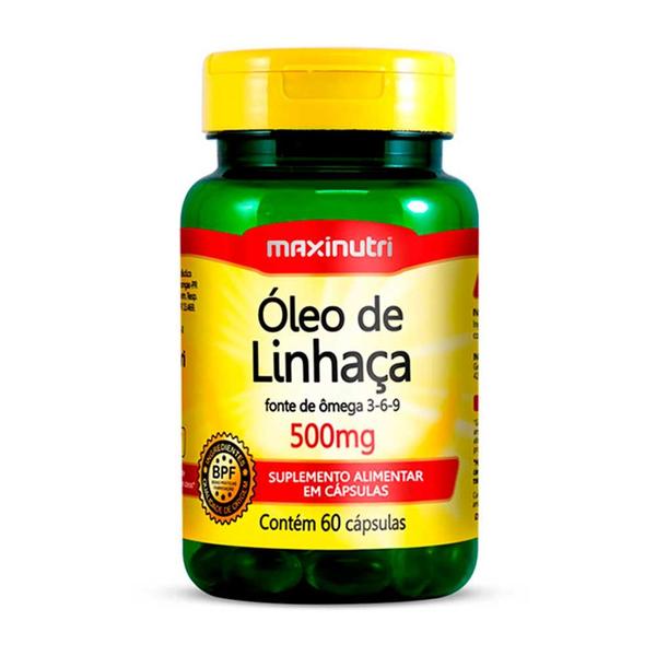 Imagem de Óleo de Linhaça 60 Capsulas 500mg Loja Fonte de ômega 3-6-9