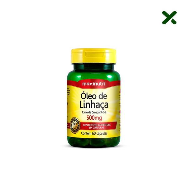 Imagem de Óleo de Linhaça 60 Cápsulas 500mg Loja Maxinutri