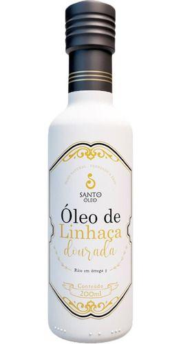 Imagem de Óleo De Linhaça Dourada 2 X 200ml Santo Óleo