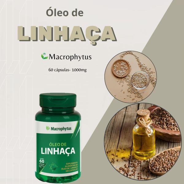 Imagem de Oleo de Linhaca Macrophytus 1000mg 60 Capsulas  Macropytus 