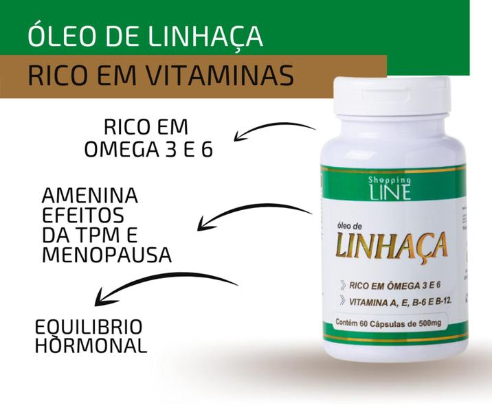 Imagem de Óleo De Linhaça - Shopping Line 180 Capsulas