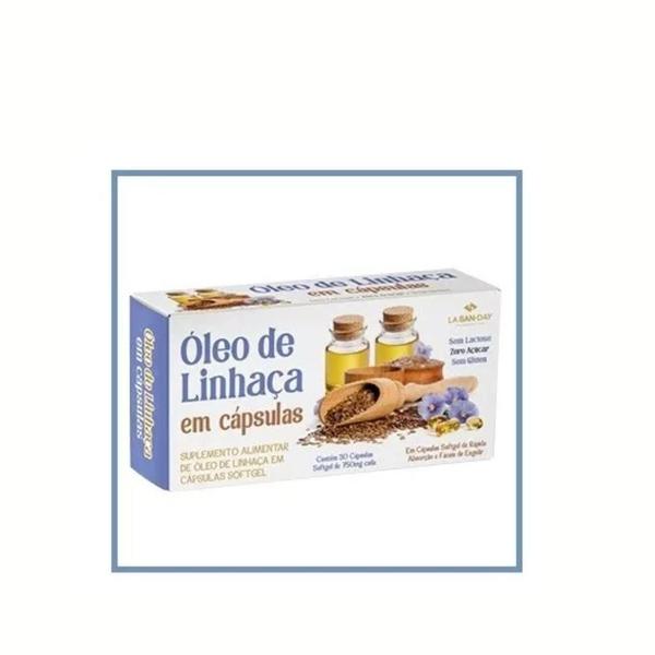 Imagem de Óleo De Linhaça Suplemento Alimentar 30Cps - La San Day