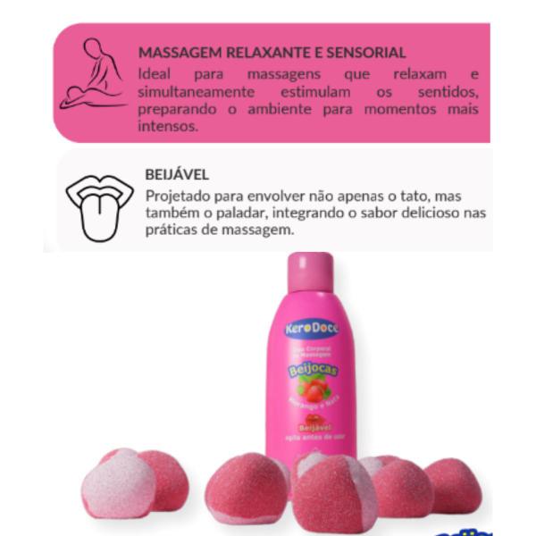 Imagem de Óleo de massagem e Gel beijável Beijocas Kero Doce Esquenta