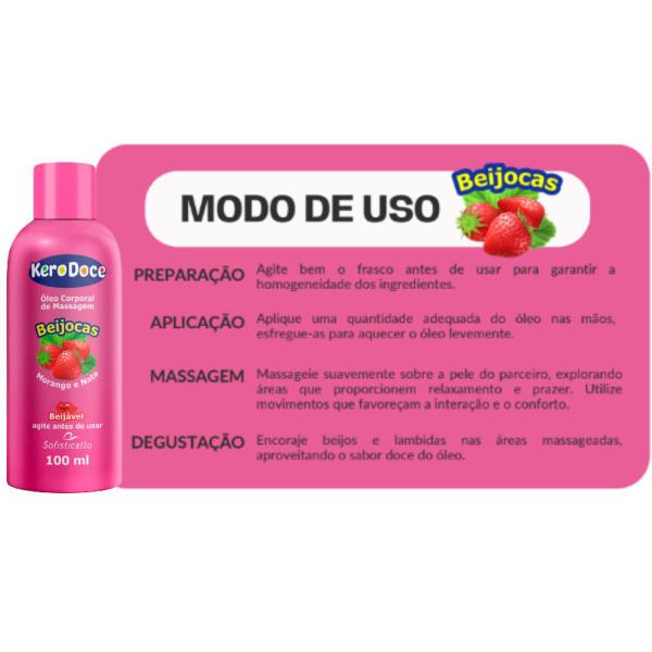 Imagem de Óleo de massagem íntima e Gel beijável Aquece Framboesa KIT