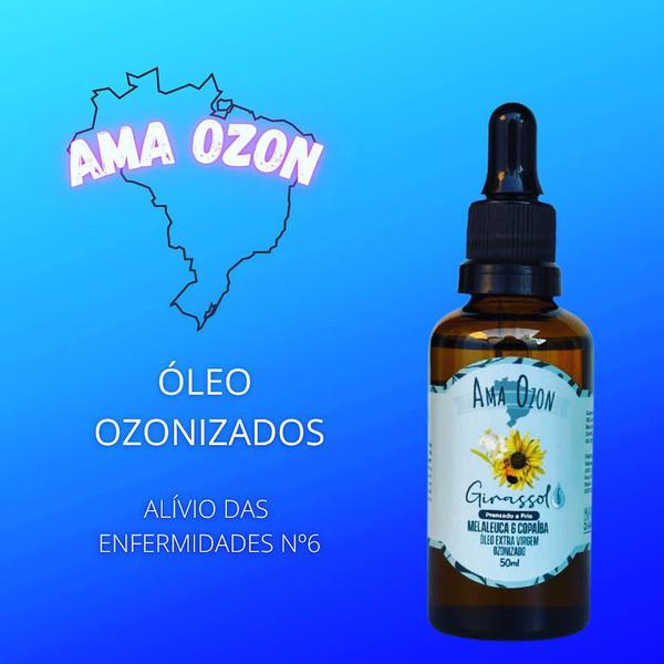 Imagem de Óleo de Melaleuca ( Tea Three ) E Copaíba Ozonizado Base Girassol Ozônio P/ Ozonioterapia 50ml