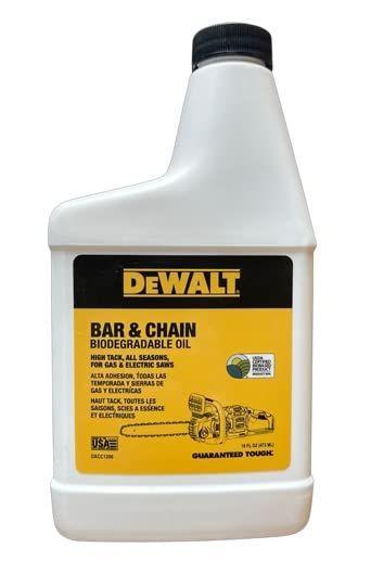 Imagem de Óleo de motosserra DEWALT biodegradável 473ml de alto desempenho