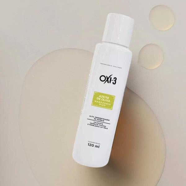 Óleo de Oliva Oxi3 Profissional com Ozônio Ativo - Antienvelhecimento e Ação Antibacteriana - 120ml - Oxi-3 Imagem de Óleo de Oliva Oxi3 Profissional com Ozônio Ativo - Antienvelhecimento e Ação Antibacteriana - 120ml