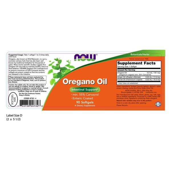 Óleo de Orégano 90 Softgels pela Now Foods Imagem de Óleo de Orégano 90 Softgels pela Now Foods
