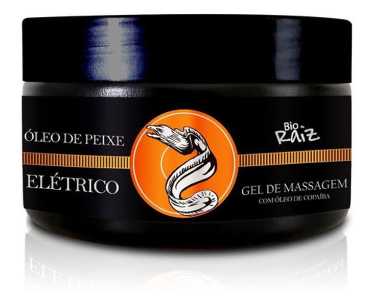 Imagem de óleo de peixe elétrico 250g Bio Raiz Gel Massageador para tratar inflamação no nervo ciático