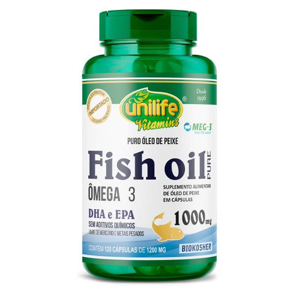 Imagem de Óleo de Peixe Fish Oil Unilife 120 capsulas 1000mg