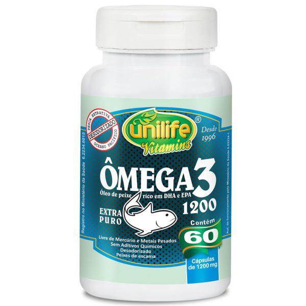 Imagem de Óleo de peixe omega3 60 capsulas 700mg- unilife