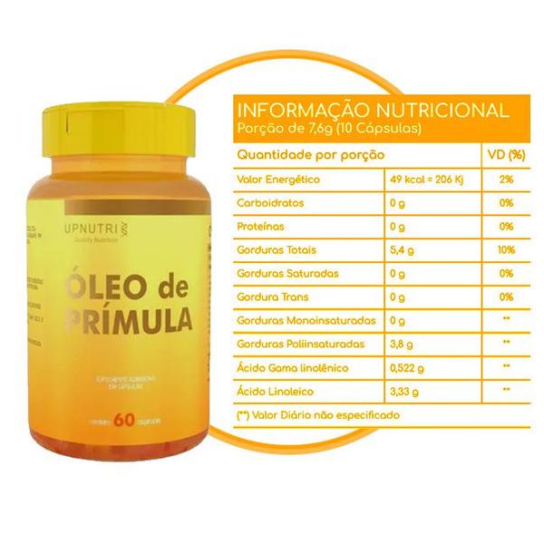 Imagem de Óleo de Prímula 750mg 60 Cápsulas Upnutri Kit X4