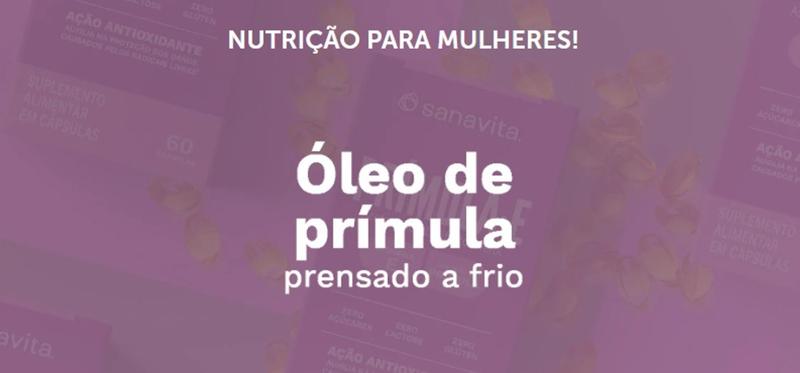 Imagem de Oleo de Primula (Prímula-E e Vitamina E)  com 60 Cápsula Softgel -Sanavita