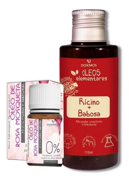 Imagem de Oleo De Rosa Mosqueta e Óleo De Rícino E Babosa Kit Vegetal