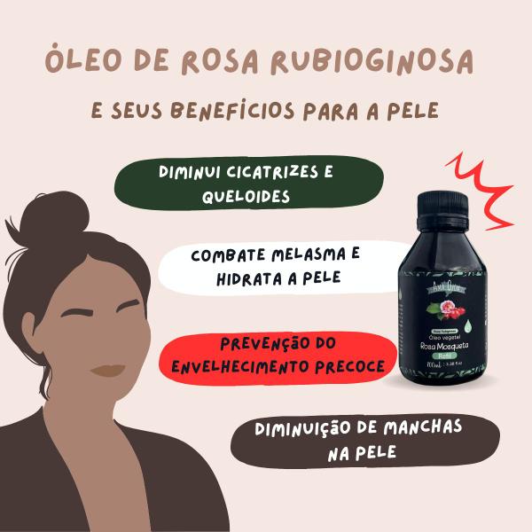 Imagem de Óleo De Rosa Rubiginosa 100% Natural Prensado A Frio ( Rosa Mosqueta ) 100ml