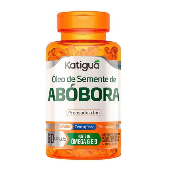 Óleo de semente de abóbora 1000mg com 60 cápsulas - KATIGUA Imagem de Óleo de semente de abóbora 1000mg com 60 cápsulas