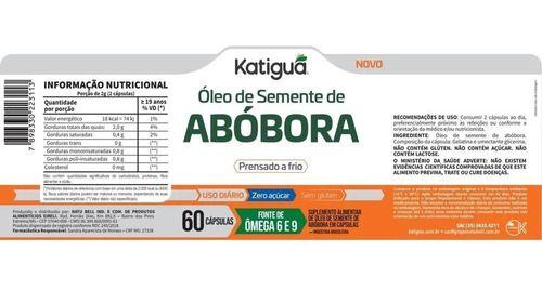 Imagem de Óleo De Semente De Abóbora 60 Cápsulas 1000mg - Katigua