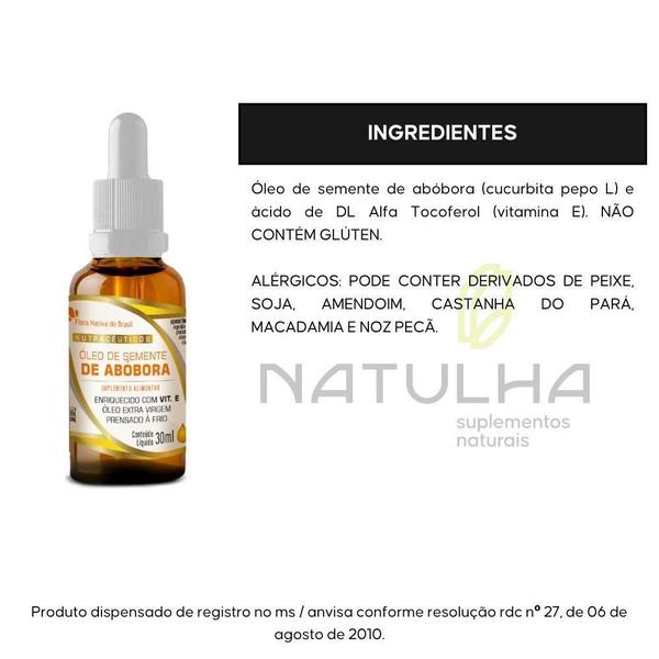 Imagem de Óleo De Semente De Abóbora Em Gotas 30Ml - Flora Nativa