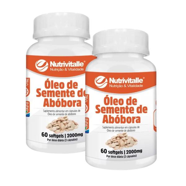 Imagem de Óleo de Semente de Abóbora Nutrivitalle 60 Softgel Kit 2 Unidades