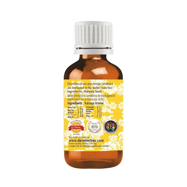 Óleo de semente de karanja pura Deve Herbes 15 mL (0,50 fl.oz) prensado a frio - dève herbes Imagem de Óleo de semente de karanja pura Deve Herbes 15 mL (0,50 fl.oz) prensado a frio