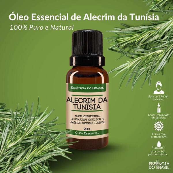 Imagem de Óleo Essencial Alecrim da Tunísia 20ml Orgânico Natural Puro