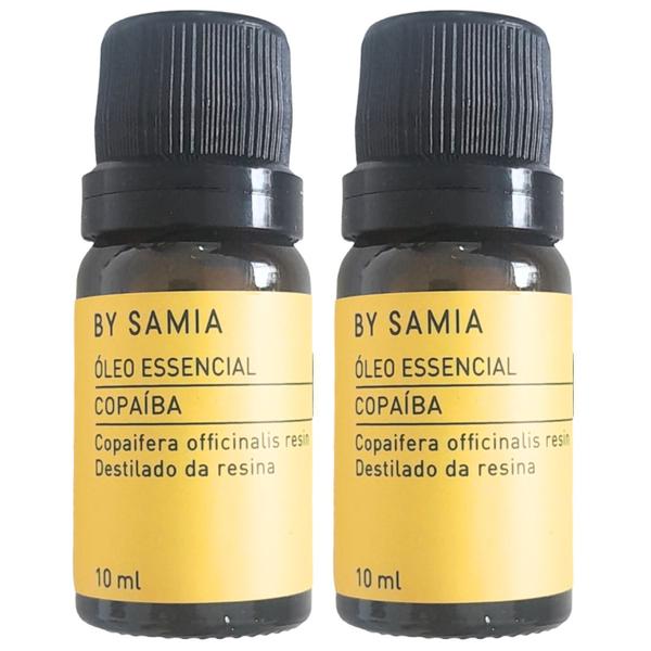 Imagem de Óleo Essencial Copaiba By Samia 10 Ml 100% Puro e Vegano - Kit 2 Unidades