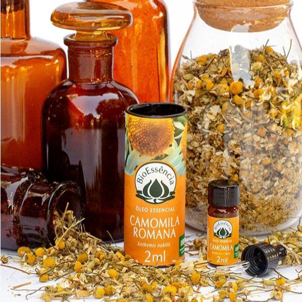 Óleo essencial de camomila romana 2ml - Bioessência Imagem de Óleo essencial de camomila romana 2ml