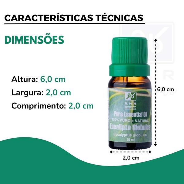 Imagem de Óleo Essencial De Eucalipto Globulus 10ml - 100% Puro