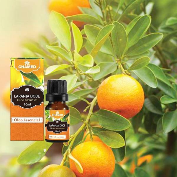 Imagem de Óleo Essencial De Laranja Doce 2 Frascos de 10ml Puro Chamed