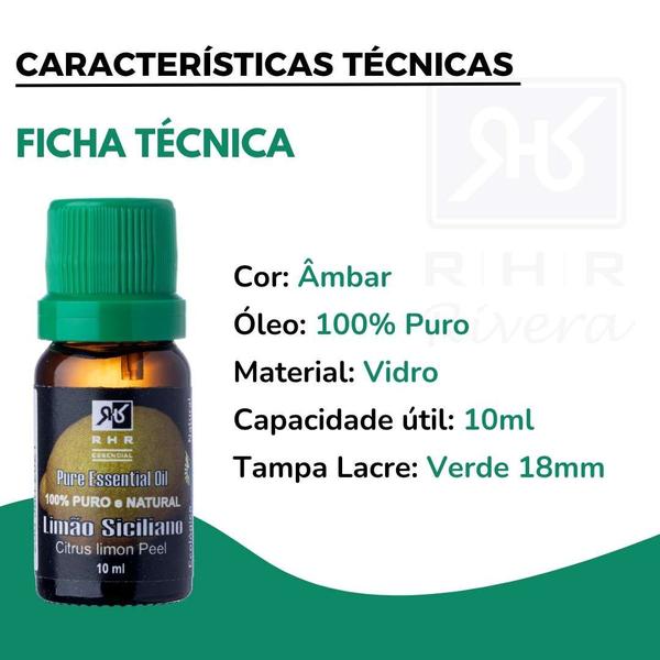 Imagem de Óleo Essencial De Limão Siciliano 10ml - 100% Puro