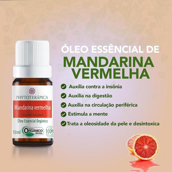 Imagem de Óleo Essencial de Mandarina Vermelha - Orgânico - Para Difusor, Massagem e Aromaterapia - 10ml