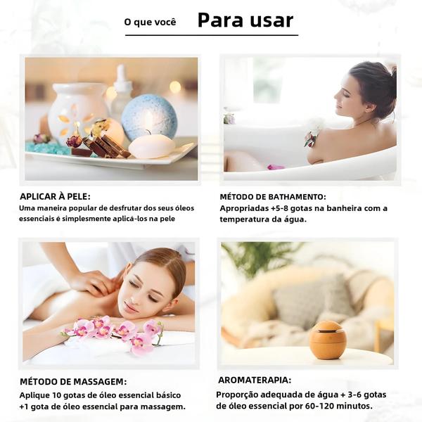 Óleo Essencial de Sândalo, Lavanda, Eucalipto e Baunilha (100ml) com Conta-Gotas Imagem de Óleo Essencial de Sândalo, Lavanda, Eucalipto e Baunilha (100ml) com Conta-Gotas