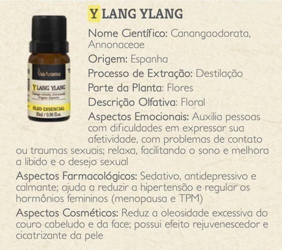 Imagem de Óleo Essencial De Ylang Ylang 10Ml Relaxante Ansiedade Raiva