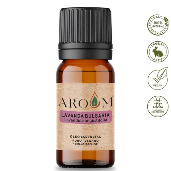 Óleo Essencial Lavanda Bulgária - Puro 10 ML - Aroom Aromaterapia Imagem de Óleo Essencial Lavanda Bulgária - Puro 10 ML