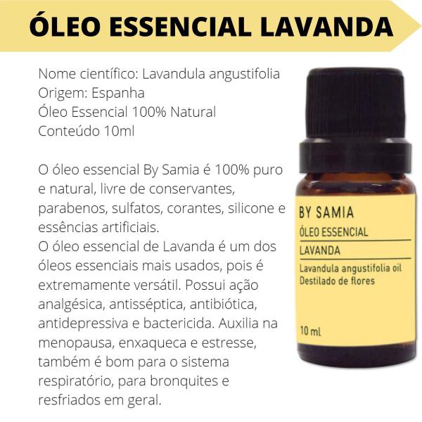 Imagem de Oleo Essencial Lavanda By Samia Puro 10 Ml Aromaterapia