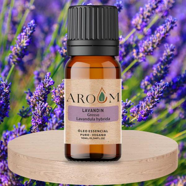 Óleo Essencial Lavandin ( Grosso) - Puro 10 ML - Aroom Aromaterapia Imagem de Óleo Essencial Lavandin ( Grosso) - Puro 10 ML