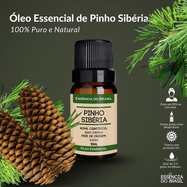 Imagem de Óleo Essencial Pinho Sibéria 10ml - Puro E Natural