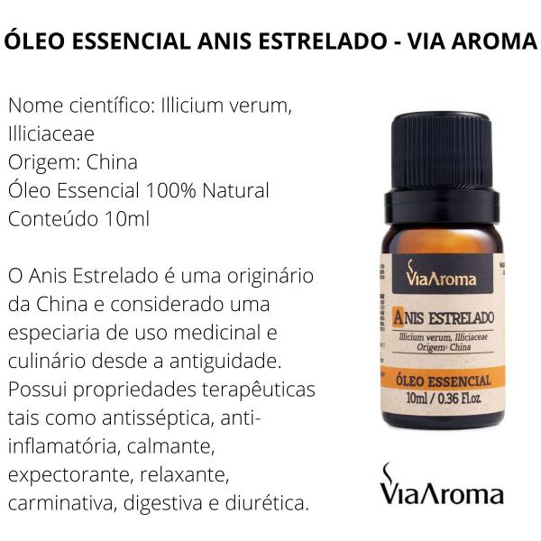 Imagem de Óleo Essencial Tangerina E Anis Via Aroma Para Aromaterapia