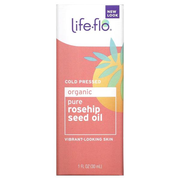 Imagem de Óleo facial LIFE-FLO Óleo de semente de rosa mosqueta orgânico puro 30mL