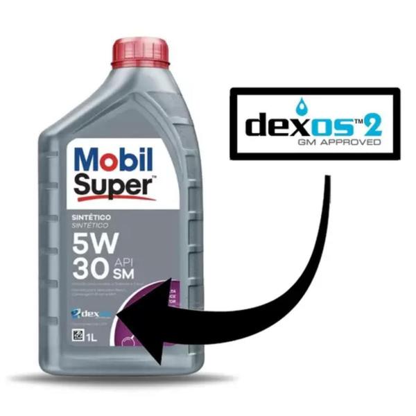 Imagem de Oleo lubrificante para motor diesel, gasolina e flex 5w30 sn mobil super 3000 xe3 (dexos 2) - litro)