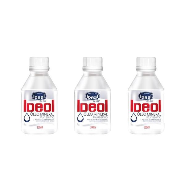 Imagem de Oleo Mineral Ideal 100Ml - Kit Com 3Un