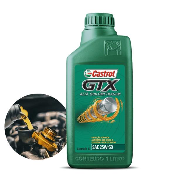 Imagem de Oleo Motor GTX Castrol Alta Quilometragem 25W60 1L