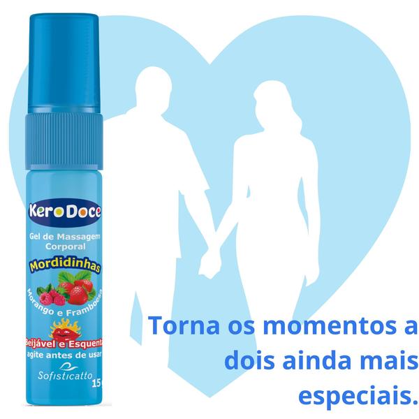 Imagem de Óleo para Massagem Íntima Kero Doce Mordidinhas + Gel Íntimo Kero Doce Mordidinhas + Pomada Fogo do Dragão Ginseng